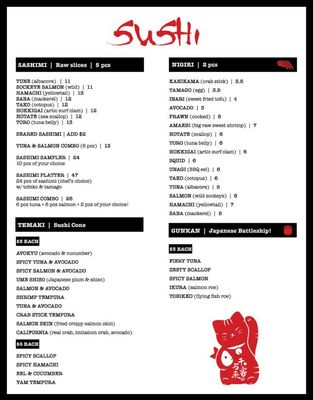 Menu photo 4 Kawakubo Revelstoke, BC Menu photo 4 Kawakubo Revelstoke, BC
