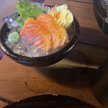 Kaiyo Rooftop - Salmon sashimi. I asked to remove all garnish - Peruvian Near Me - San Francisco, California Kaiyo Rooftop - Salmon sashimi. I asked to remove all garnish - Peruvian Near Me - San Francisco, California
