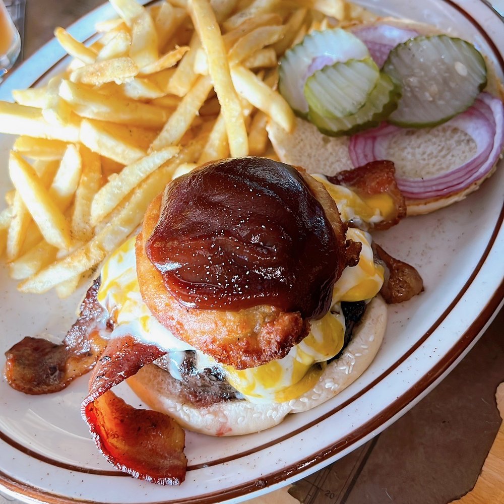 OB's Pub & Grill - Western Bacon Cheese Burger - Sports Bars Near Me - Manhattan Beach, California OB's Pub & Grill - Western Bacon Cheese Burger - Sports Bars Near Me - Manhattan Beach, California