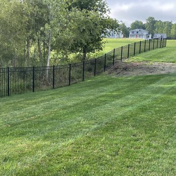 Aluminum Fences Direct - Fence on sloped ground - Building Supplies Near Me - Raleigh, North Carolina