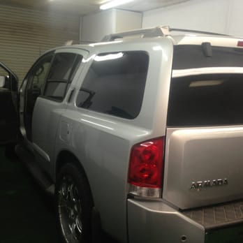 Tint Pros - Applying ceramic heat shield to my Armada - Car Window Tinting Near Me - Henderson, Nevada Tint Pros - Applying ceramic heat shield to my Armada - Car Window Tinting Near Me - Henderson, Nevada