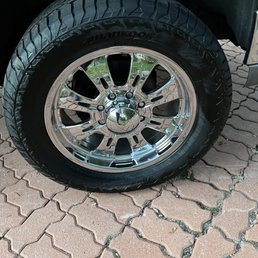 Look at that shine! Great job on our rims to our truck. Look at that shine! Great job on our rims to our truck.