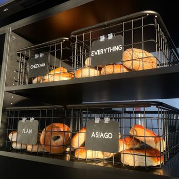 5 Borough Bagles - a variety of bagels on display - Bagels Near Me - Urbandale, Iowa