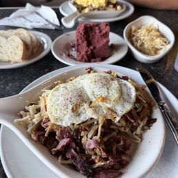 Corn beef hash skillet, red velvet coffee cake Corn beef hash skillet, red velvet coffee cake