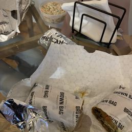Marinated Eggplant & Stracciatella (V) and Mac Salad Marinated Eggplant & Stracciatella (V) and Mac Salad
