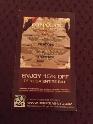 Menu photo 6 Coppola's East New York, NY Menu photo 6 Coppola's East New York, NY