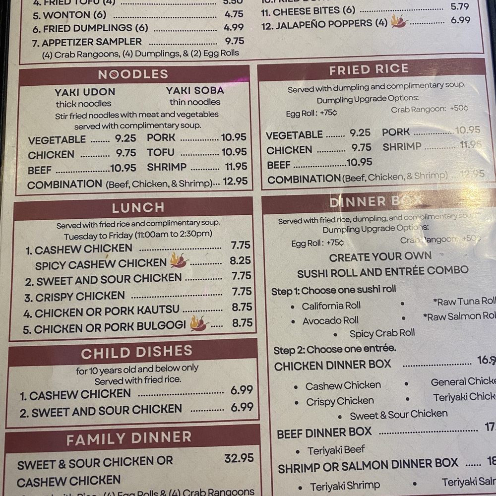 Oseyo - Menu - Asian Fusion Near Me - Bolivar, Missouri Oseyo - Menu - Asian Fusion Near Me - Bolivar, Missouri