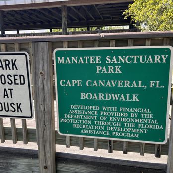 Manatee Sanctuary Park - Signage - Parks Near Me - Cape Canaveral, Florida Manatee Sanctuary Park - Signage - Parks Near Me - Cape Canaveral, Florida