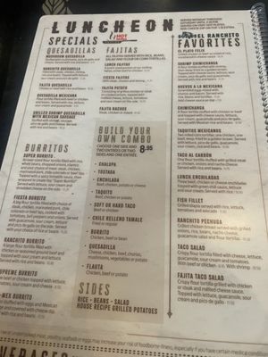 Menu photo 4 El Ranchito Madison, MS