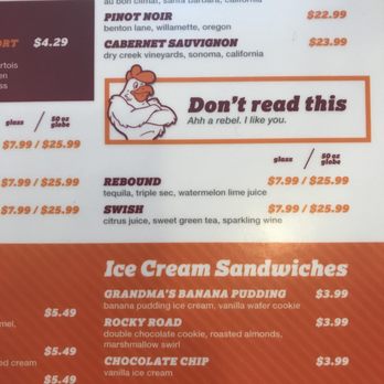 Big Chicken - Creative Menu - Chicken Shop Near Me - Las Vegas, Nevada