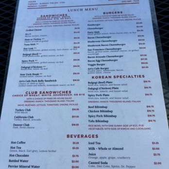 Art's Cafe - Menu July 2024 - Diners Near Me - San Francisco, California