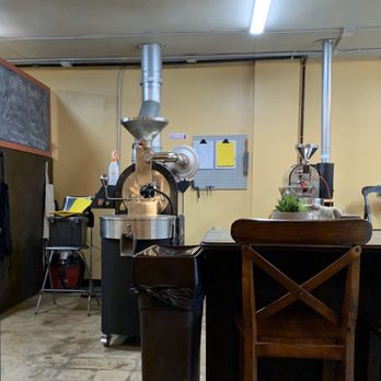Zero Tolerance Coffee & Siyo Chocolate! - Coffee roaster machine and bar area - Chocolatiers & Shops Near Me - Oklahoma City, Oklahoma