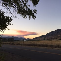 Esther Bricques Winery - Sunset during wine night.