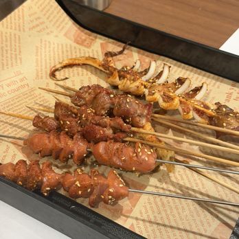 Charcoal Garden - Taiwanese sausage Chicken gizzard Squid - Barbeque Near Me - El Monte, California