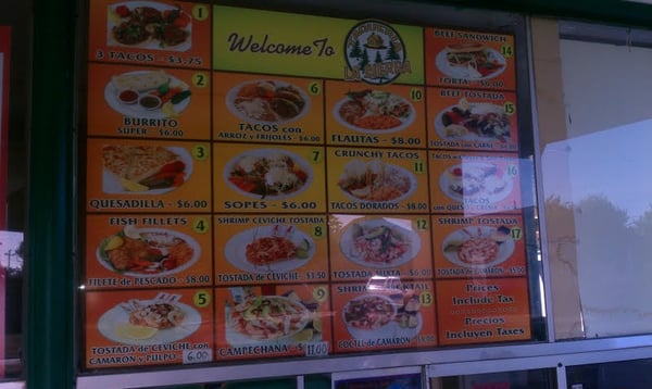 Menu photo 8 Taqueria La Sierra Antioch, CA