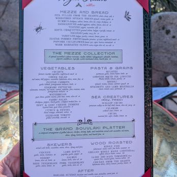 Night Hawk - Menu may 2026 - Greek Near Me - Coronado, California