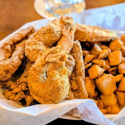 George’s Breakfast & Brunch - Jumbo shrimp/ perch and home fries