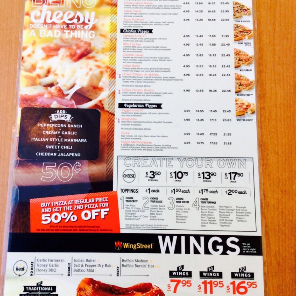 Pizza Hut - Menu 1 - Pizza Near Me - Vancouver, British Columbia Pizza Hut - Menu 1 - Pizza Near Me - Vancouver, British Columbia