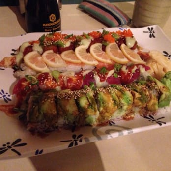 Manpuku - Variety of rolls! Rainbow roll and Caterpillar roll are my favorite here! - Japanese Near Me - Berkeley, California Manpuku - Variety of rolls! Rainbow roll and Caterpillar roll are my favorite here! - Japanese Near Me - Berkeley, California