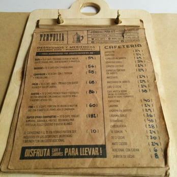 Tertulia - Carta (sigue) - Cafeteria Near Me - Buenos Aires, C