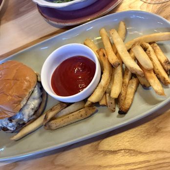 Shiki - Burger with the smallest portion of fries ever. - Sushi Bars Near Me - Omaha, Nebraska