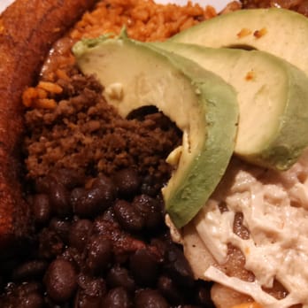 VSPOT - Didn't miss the meat at all in this bandeja paisa platter, but I could've done without the tough seitan "patty." - Vegan Near Me - Brooklyn, New York VSPOT - Didn't miss the meat at all in this bandeja paisa platter, but I could've done without the tough seitan "patty." - Vegan Near Me - Brooklyn, New York