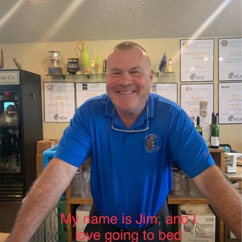 Thirsty Owl Wine Company - Teaching Jim what a meme is. - Wineries Near Me - Ovid, New York