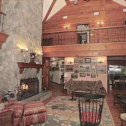 The Lodge - Cozy great room with fireplace