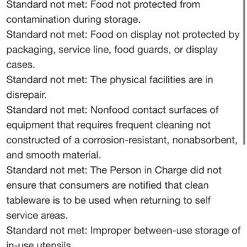 Happy China Buffet - All their health code violations. Unfortunately found them after eating here - Chinese Near Me - Bangor, Maine