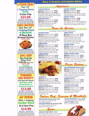 Menu photo 3 Bill's Place La Grange Park, IL Menu photo 3 Bill's Place La Grange Park, IL
