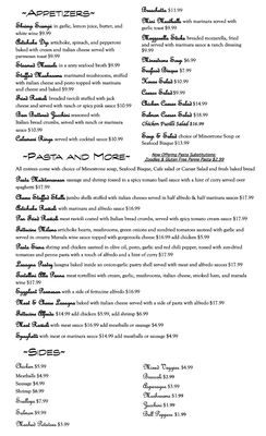 Menu photo 4 Strings Italian Cafe Modesto, CA