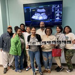Westbank 3D Ultrasound - Our Sonographer even suggested this group photo to have! She took multiples so engaging and accommodating