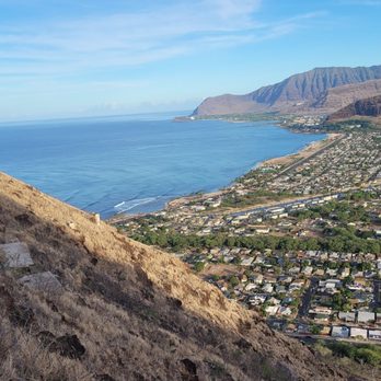 Maili Pillboxes - Partial view of the mountains - Hiking Near Me - Waianae, Hawaii