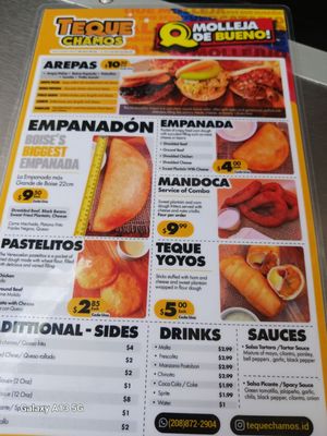 Menu photo 1 Teque chamos Boise, ID Menu photo 1 Teque chamos Boise, ID