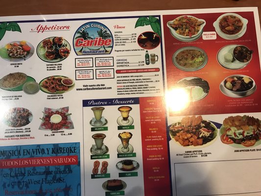 Menu photo 2 Caribe Cafe Restaurant Miami, FL Menu photo 2 Caribe Cafe Restaurant Miami, FL