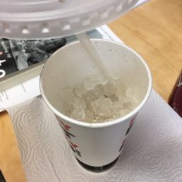 Cup full of ice