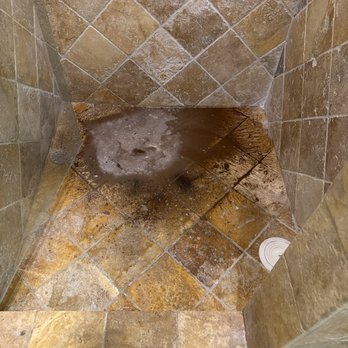Gary's  Rooter and Hydro-Jetting Service - This is how one of the other plumbers left my shower! Not Gary...he even hosed off my yard before he left, be wore booties in the house! - Plumbing Near Me - Glendale, California