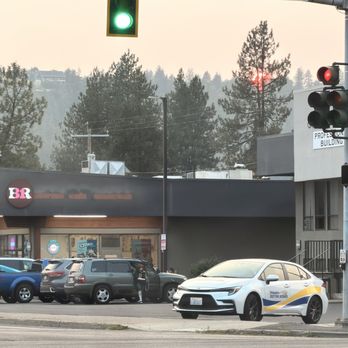 Baskin-Robbins - 7/27/26 Street view with the sun setting in the background - Ice Cream & Frozen Yogurt Near Me - Spokane, Washington Baskin-Robbins - 7/27/26 Street view with the sun setting in the background - Ice Cream & Frozen Yogurt Near Me - Spokane, Washington