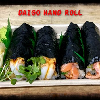 Daigo Handroll Bar - Jumbo Shrimp w/ Crunch & Toro (Fatty Tuna) - Sushi Bars Near Me - Brooklyn, New York Daigo Handroll Bar - Jumbo Shrimp w/ Crunch & Toro (Fatty Tuna) - Sushi Bars Near Me - Brooklyn, New York