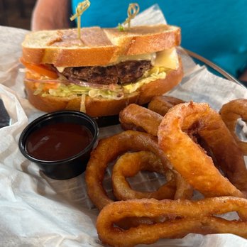 Hennessey's - Frisco Burger Onion Rings - Irish Near Me - San Juan Capistrano, California Hennessey's - Frisco Burger Onion Rings - Irish Near Me - San Juan Capistrano, California