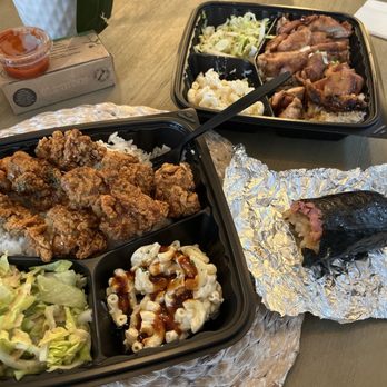 Urban Teri Kitchen - Korean fried chicken plate, teriyaki chicken plate & spam musubi. - Asian Fusion Near Me - Vista, California