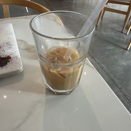 Iced Vanilla oat latte. Iced Vanilla oat latte.