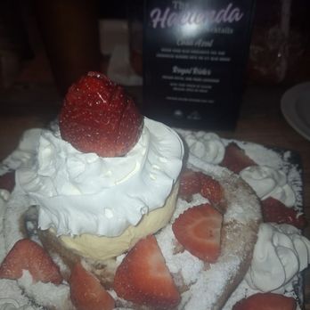 Dona Leti’s - Strawberry funnel cake with ice cream and whipped cream - Mexican Near Me - Houston, Texas Dona Leti’s - Strawberry funnel cake with ice cream and whipped cream - Mexican Near Me - Houston, Texas