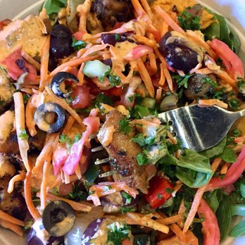 mezeh - Chicken kabob salad bowl - Mediterranean Near Me - Fairfax, Virginia mezeh - Chicken kabob salad bowl - Mediterranean Near Me - Fairfax, Virginia