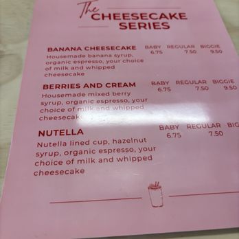 Charlee Rose Coffee - Special cheesecake drink menu! - Coffee & Tea Near Me - Gilbert, Arizona