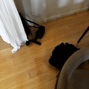 Sohn - People's backpacks and bags all over the floor at the "community" table - Cafes Near Me - San Francisco, California Sohn - People's backpacks and bags all over the floor at the "community" table - Cafes Near Me - San Francisco, California