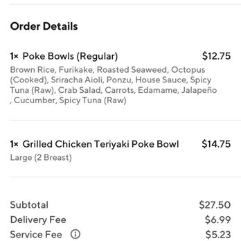 Yummy Poke - Doordash total price - Hawaiian Near Me - Rocklin, California Yummy Poke - Doordash total price - Hawaiian Near Me - Rocklin, California