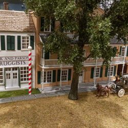Historic Northampton - View of the model of Northampton's Main Street in 1847