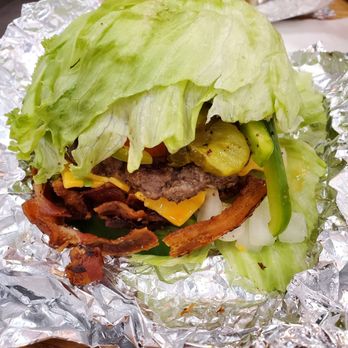 Five Guys - Lettuce Wrap Bacon Cheeseburger - Burgers Near Me - Redmond, Washington