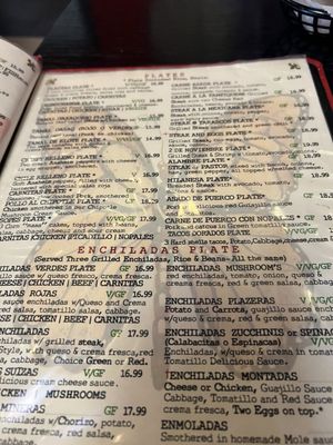 Menu photo 4 Tarasco's Denver, CO
